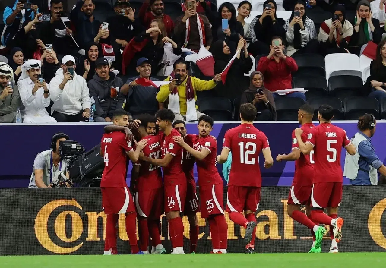 قطر تتغلب على فلسطين وتتأهل لربع نهائي كأس آسيا