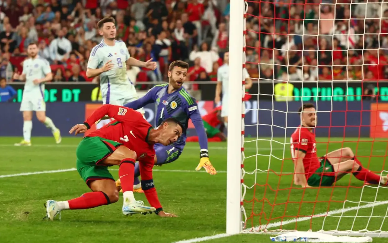 رونالدو يقود البرتغال لفوز مثير على اسكتلندا في دوري الأمم الأوروبية