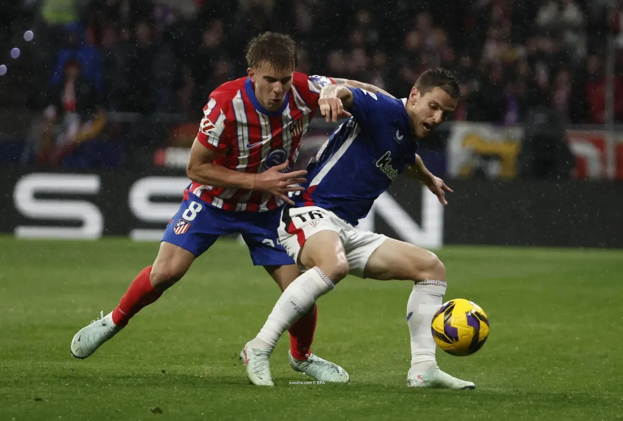أتلتيكو مدريد يهزم أتلتيك بلباو ويتصدر الليغا مؤقتاً