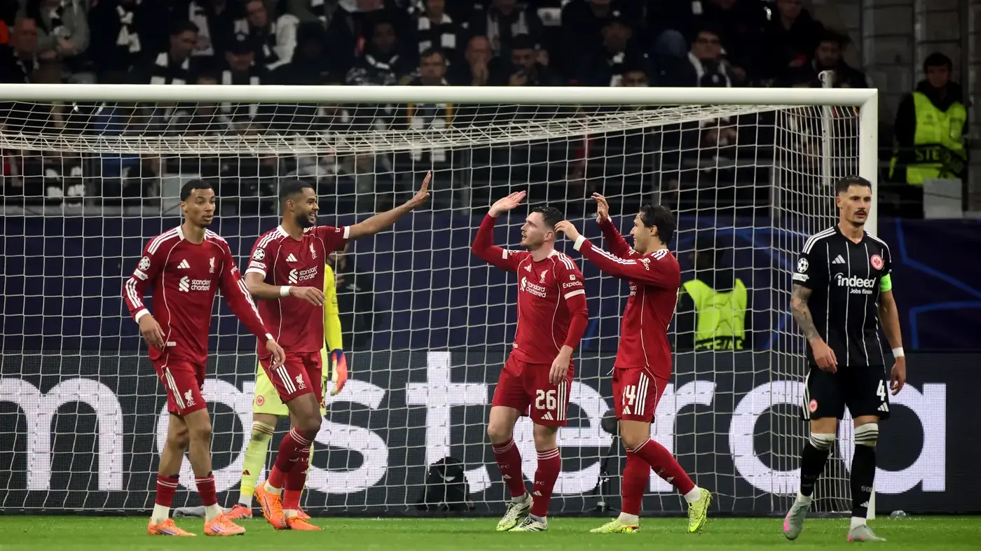 ليفربول يستعيد بريقه الأوروبي بخماسية ساحقة في شباك آينتراخت فرانكفورت