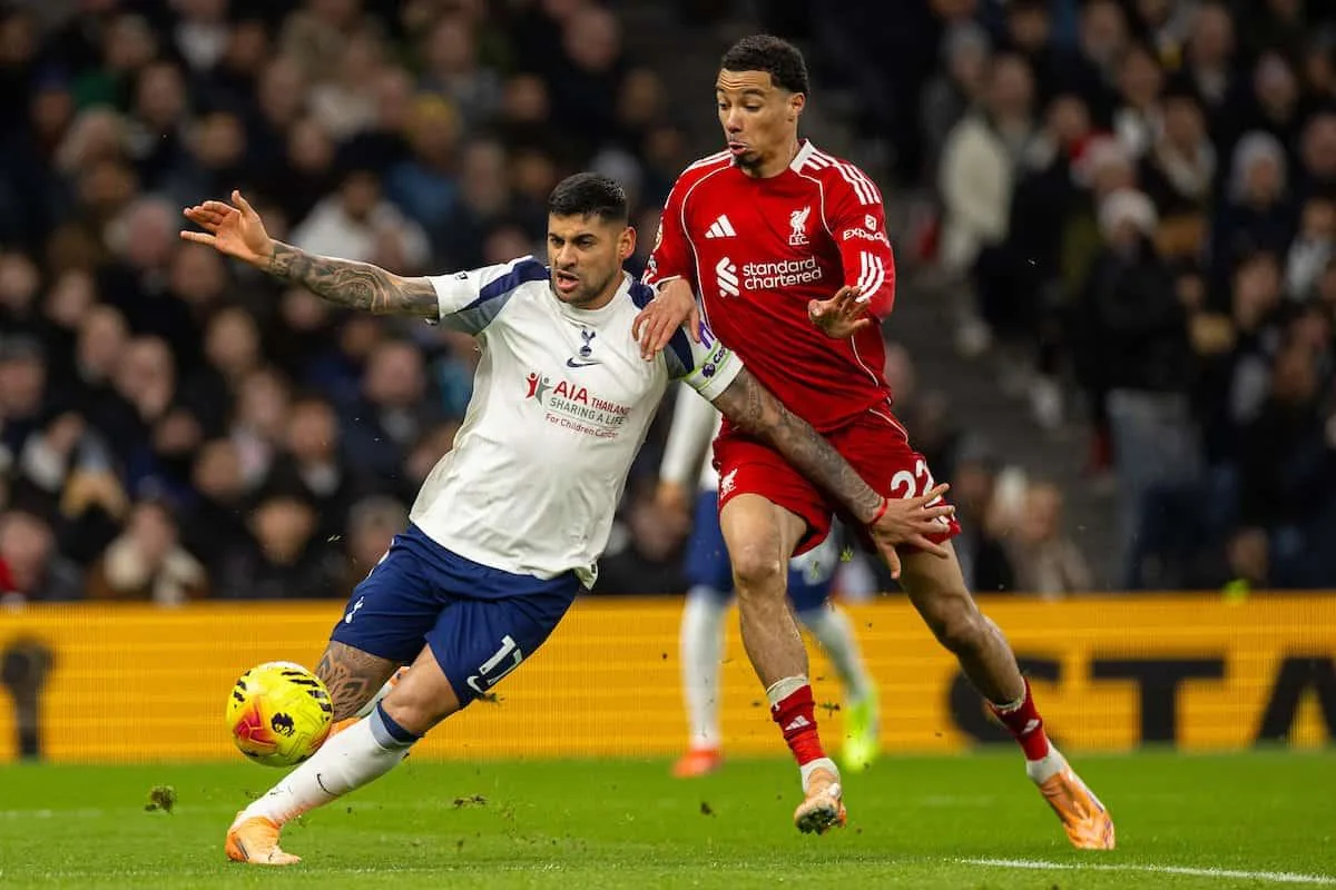 ليفربول يتعثر أمام توتنهام بهدفي التعادل الأخير