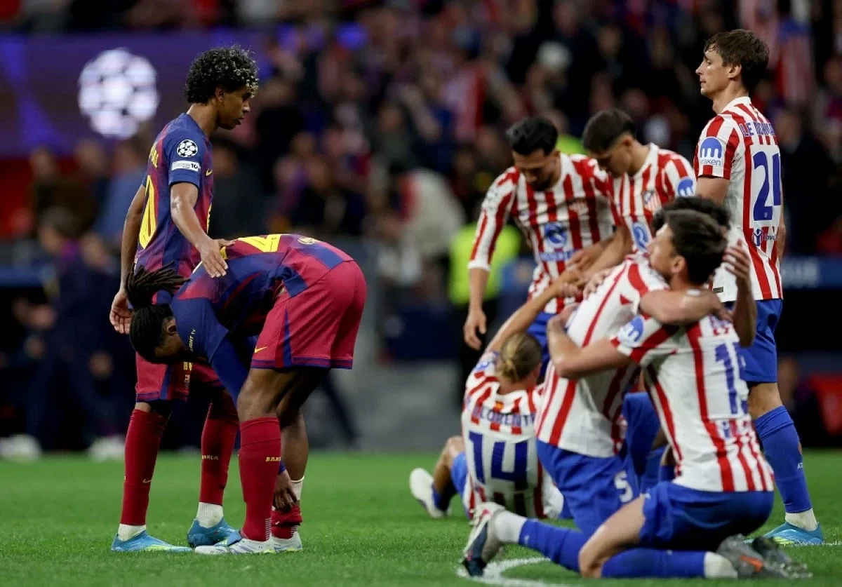 أتلتيكو مدريد يقصي فريق برشلونة من ربع نهائي دوري أبطال أوروبا