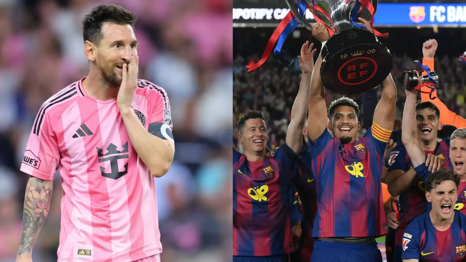 ميسي يحتفل بعودة مجد برشلونة في الدوري الإسباني