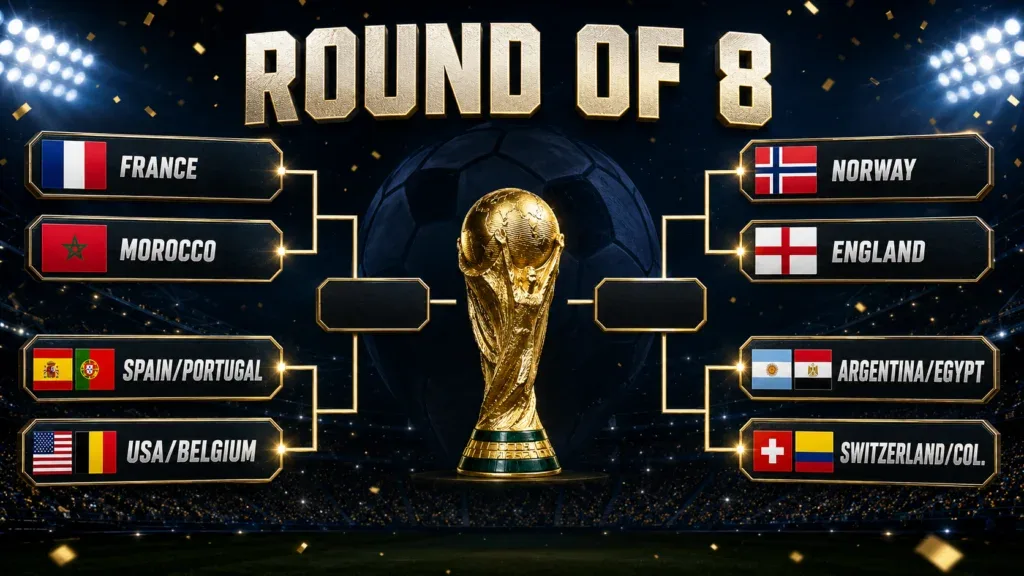 جدول ربع نهائي كأس العالم 2026: مواعيد المباريات من 9 إلى 11 يوليو