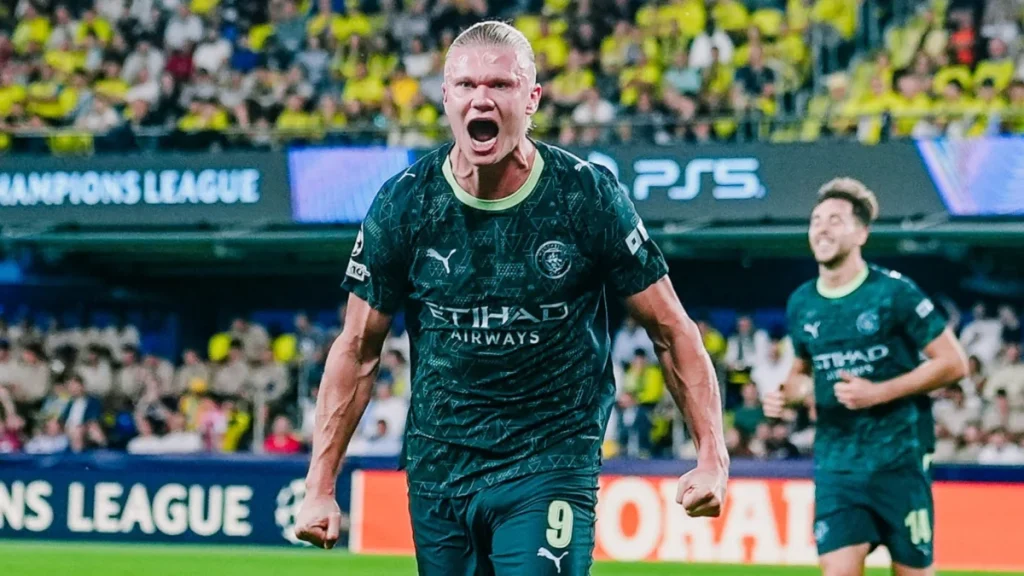 هالاند يقود مانشستر سيتي للفوز على فياريال بثنائية في دوري الأبطال هالاند يقود مانشستر سيتي للفوز على فياريال بثنائية في دوري الأبطال