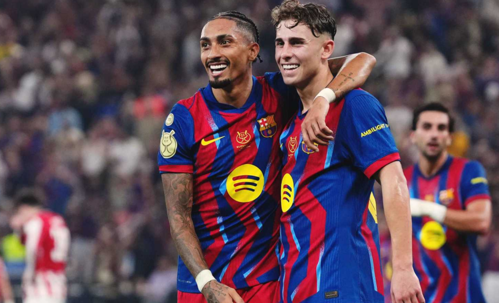 برشلونة يدك شباك بلباو بخماسية ويبلغ نهائي سوبر إسبانيا