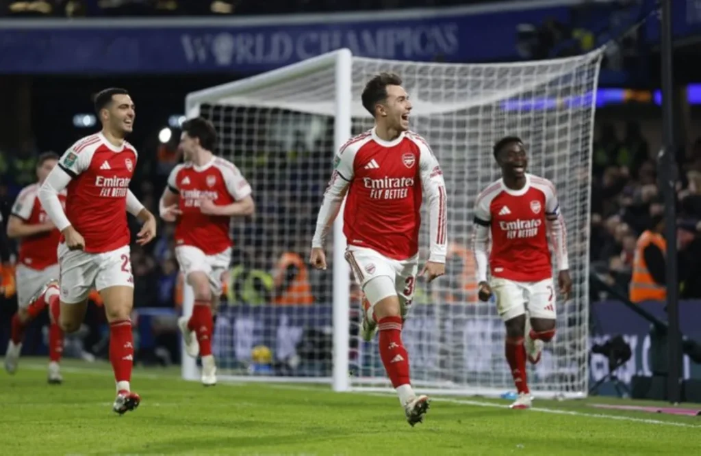 أرسنال يتفوق على تشيلسي في ذهاب نصف نهائي كأس الرابطة الإنجليزية