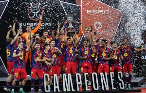 برشلونة يسقط ريال مدريد ويتوج بطلاً للدوري الإسباني